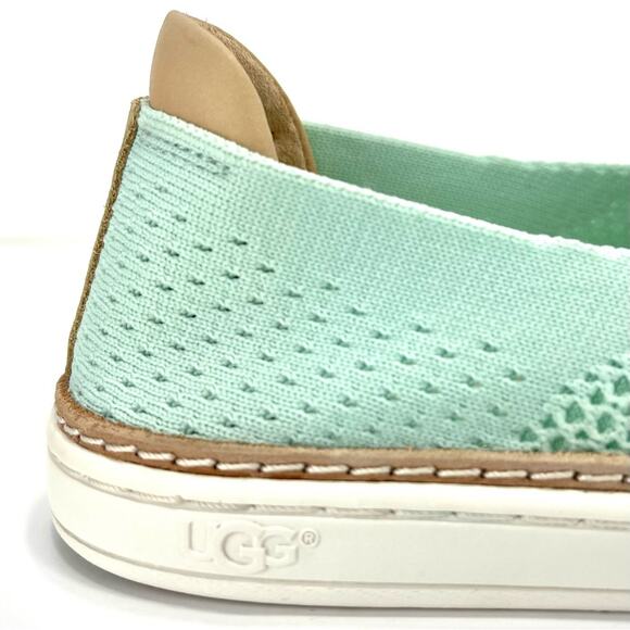 Ugg Sammy Slip-On Sneaker Size 7.5 Mint Green Knit Lightweight Breathable Women - Picture 14 of 16